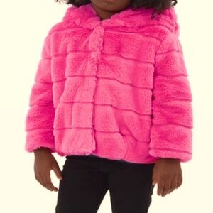 💖APPARIS 5/6Y PINK FUR JACKET COAT💖